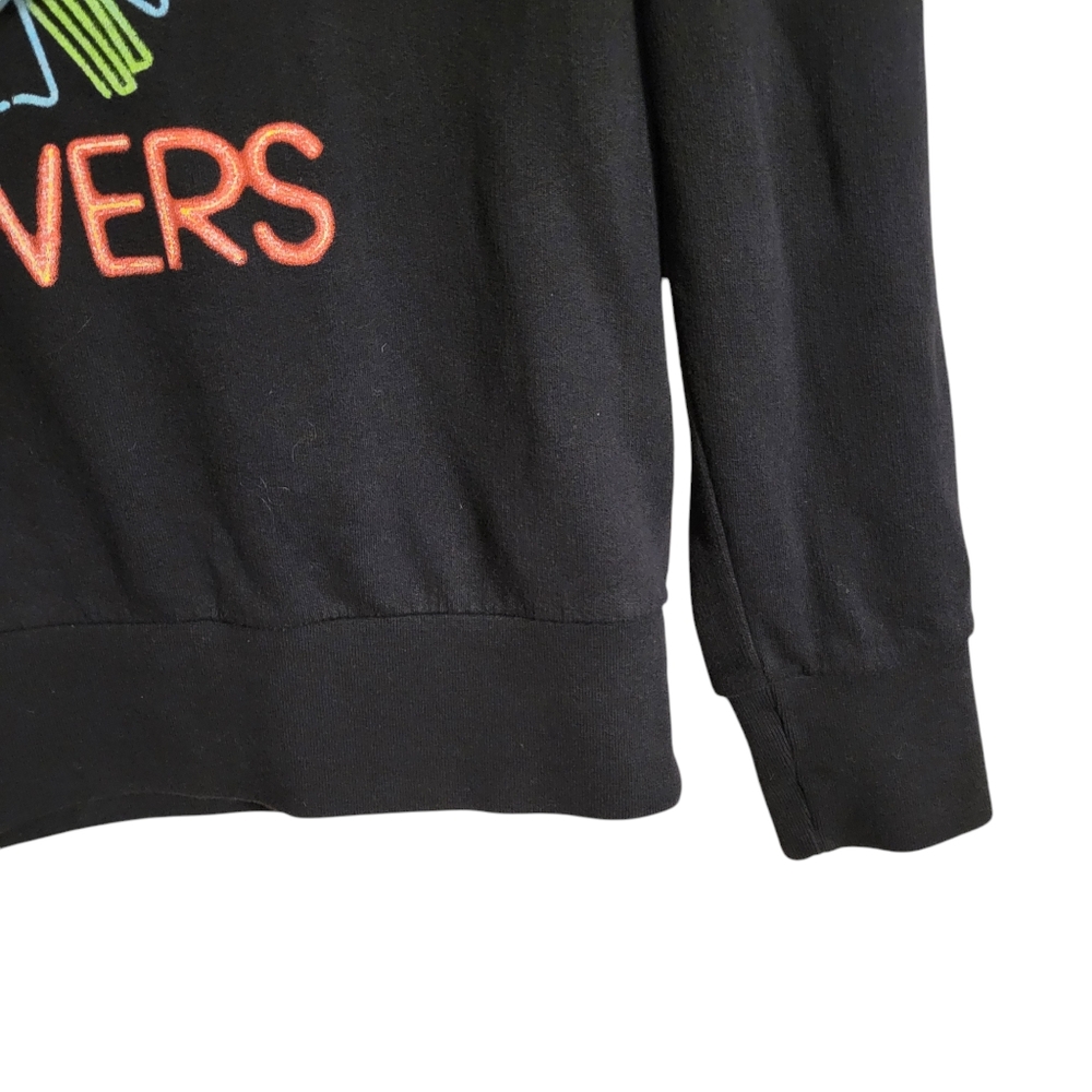 Rag & Bone Black Floral Oversized Pullover Sweatshirt - Picture 4 of 8